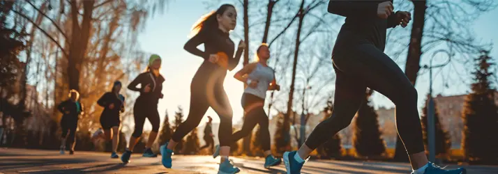 Chiropractic Traverse City MI People Running